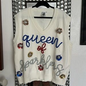 QUEEN OF SPARKLE!! Sweater vest!
